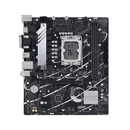 Дънна платка ASUS PRIME B760M-K D4, LGA 1700, mATX, 2xDDR4, 2xM.2 Gen4