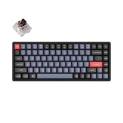 Геймърска механична клавиатура Keychron K2 Pro Hot-Swappable Keychron K Pro Mechanical Brown switch, RGB Backlight Aluminium Frame