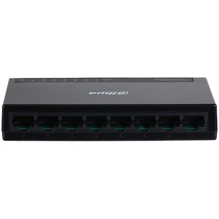 Dahua 8-port Gigabit 10/100/1000, Layer 2 Switch, Switching Capacity 16GB/s, MAC Table Size 2K