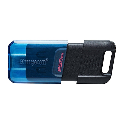 USB памет KINGSTON DataTraveler 80M, 256GB, USB-C 3.2 Gen 1, Черен/Син