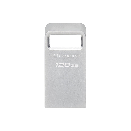 USB памет KINGSTON DataTraveler Micro, 128GB, USB-A 3.2 Gen 1, Сребрист