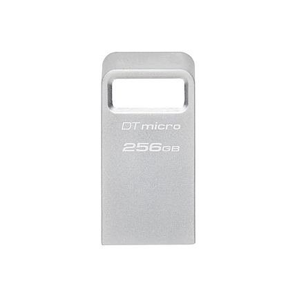 USB памет KINGSTON DataTraveler Micro, 256GB, USB-A 3.2 Gen 1, Сребрист