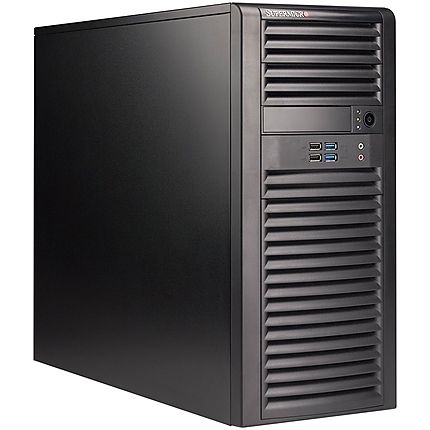 SUPERMICRO CSE-732D4-668B Middle Tower, Extended ATX, 7 slots, USB 2.0, Audio In/Out, USB 3.0, Steel, PSU 668W, Black