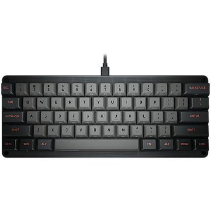 Cougar PURI MINI, Gaming Keyboard, PBT Doubleshot Ball Shape Keycaps, Mechanical switches, N-Key Rollover, 6 Backlight Effects, Magnetic Protective Cover, Dimensions: 295 x 121 x 38.4 mm