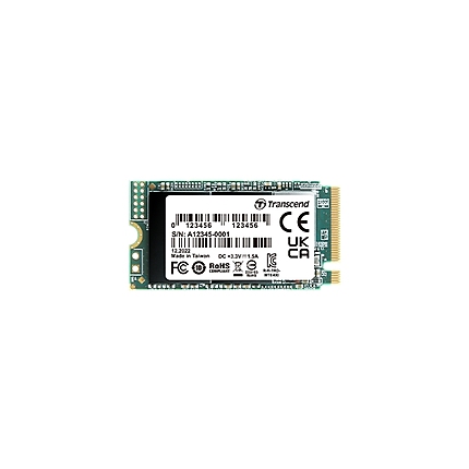 Transcend 256GB, M.2 2242, PCIe Gen3x4, NVMe, 3D TLC, DRAM-less