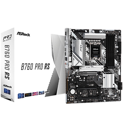 ASROCK MB Desktop B760 Pro RS (S1700, 4x DDR5, 1x PCIe 5.0 x16, 1x PCIe 4.0 x16, 1x PCIe 3.0 x16, 1x PCIe 3.0 x1, 2x Hyper M.2 PCIe Gen4x4, 1x M.2 PCIe Gen 4x2, 4x SATA3, 2x USB-C, 6x USB 3.2, 4x USB 2.0, 1xRJ-45 2.5GB, 1x HDMI, 1x DP, ATX