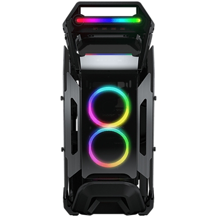 COUGAR Cratus, Mid Tower, Mini ITX, Micro ATX, ATX, CEB, E-ATX, Type C 3.1 x 1, USB 3.0 x 4, 4 Pole Headset Audio Jack x1, RGB Button, Tempered Glass x 4, 283 x 636 x 635 (mm)