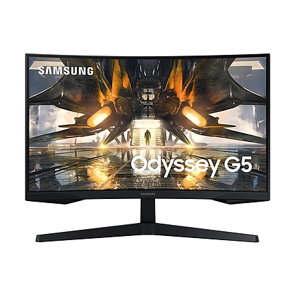 Samsung 27AG550A 27" Curved Odyssey G55A, VA, 165 Hz, 1 ms (MPRT), 300 cd/m2, 2500:1, 2560x1440, Mega DCR, AMD FreeSync Premium, Display Port, HDMI, Black