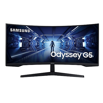 Samsung LC34G55T, 34" CURVED VA, 1000R, 165 Hz, 1 ms MPRT, 21:9, 3440 x 1440, HDR10, 250 cd/m2, 2500:1 Contrast, Mega DCR, Eye Saver, Flicker Free, FreeSync Premium, Black Equalizer, Low Input Lag, DP 1.4, HDMI 2.0, Headphone, 178°/178°, Black