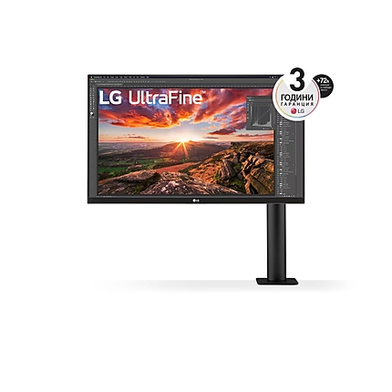 LG 27UN880P-B, 27" UltraFine UHD, IPS 4K, 5ms, 1000:1, 350cd/m2, 3840 x 2160, sRGB 99%, HDR 400, HDMI, USB-C, DisplayPort, AMD FreeSync, Headphone out, Tilt, Height (Range), Swivel, Pivot, MAXX Audio 5W, Black