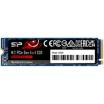 SILICON POWER UD85 1TB SSD, M.2 2280, PCIe Gen 4x4, Read/Write: 3600 / 2800 MB/s