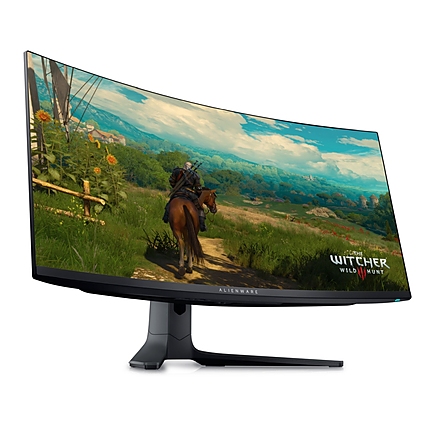 Dell Alienware AW3423DWF, 34" CURVED QD-OLED GAMING LED 21:9 AR, 0.1ms GtG, WQHD (3440x1440), 165Hz, 1000:1, 250 cd/m2, AMD FreeSync Premium, HDR 400, 99.3% DCI-P3 ,HDMI, DP, USB 3.2 Hub, PIP, PBP, ComfortView, Height Adjustable, Swivel, Tilt, Black