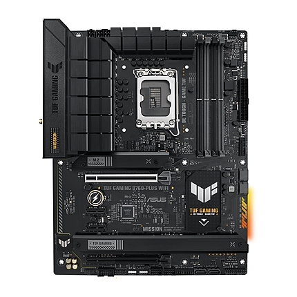 Дънна платка ASUS TUF GAMING B760-PLUS WIFI DDR5, LGA 1700 ATX, 4x DDR5, PCIe 5.0, WiFi 6, Aura Sync RGB