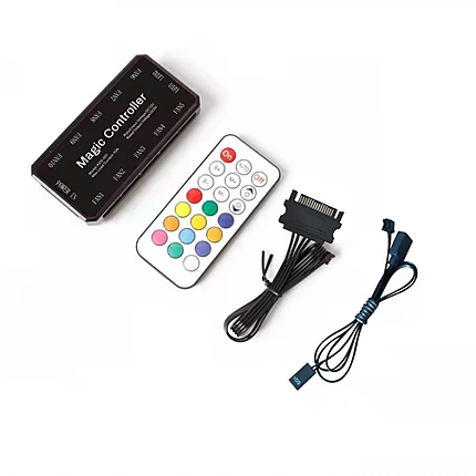 Makki контролер за вентилатори Fan Hub 10+2 aRGB and Remote Control