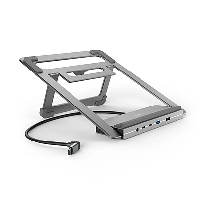 Hama "Connect2Office Stand" USB-C докинг станция, стойка за лаптоп, 12 порта