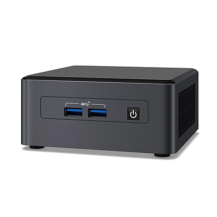 Intel Personal Computer Barebone INTEL NUC 11 Pro (Ultra Compact Form Factor, System on Chip (SoC), iCore i3 Mobile 1115G4 (S1449), Bus 4GT/sec, DDR4 3200MHz, Wi-Fi, iUHD Graphics, Black)