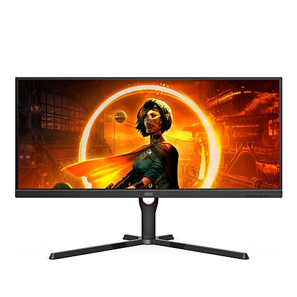 AOC U34G3XM/EU, 34" VA WLED, 3440x1440@144Hz, 4ms GtG, 1ms MPRT, 300cd m/2, 3000:1, Mega Infinity DCR, AdaptiveSync, FlickerFree, Low Blue Light, Tilt, Height Adjust, Swivel, 2xHDMI, DP