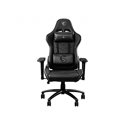 MSI MAG CH120 I, Adjustable Back Angle 90° - 180°, 4D Adjustable Armrests, PVC Leather, High Density Mould Shaping Foam, Ergonomic headrest pillow and lumbar, Gas Lift Class-4, 75mm Wheels, up to 150 KG, Steel Frame, Black and Grey, 9S6-B0Y10D-022