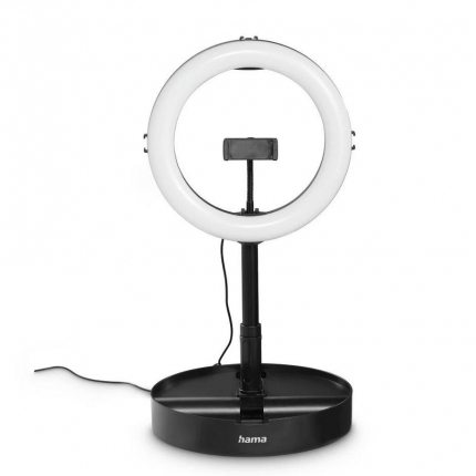 Hama LED Лампа "SpotLight FoldUp 102 II" Ring Light, комплект за смартфони, сгъваем