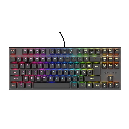 Genesis Mechanical Gaming Keyboard Thor 303 TKL Silent Switch RGB Backlight US Layout Black