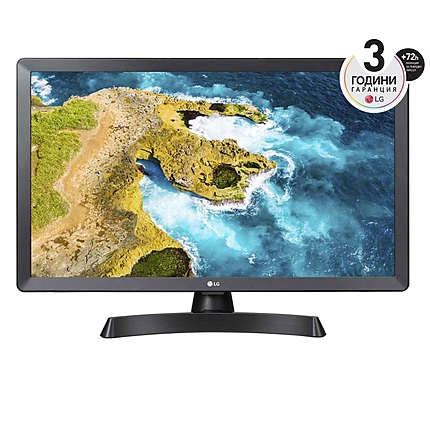 LG 28TQ515S-PZ, 28.0" WVA, LED non Glare, Smart webOS 22, TV Tuner DVB-T2/C /S2, 1000:1, Mega DFC, 250cd, 1366x768, Wi-Fi, LAN, AirPlay, WiDi, Miracast, HDMI, CI Slot, USB 2.0, Optical Out, AI Sound, Speaker 5W, Black