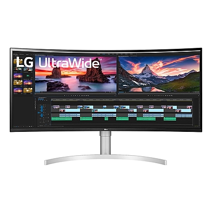 LG 38WN95CP-W, 38" Curved 21:9 UltraWide, QHD Nano IPS(3840 x 1600) Anti-Glare, 1ms (GtG at Faster), 144 Hz, FreeSync Premium Pro, G-SYNC Compatible, 1000:1, 450cd/m2, DCI-P3 98%, HDR 10, HDMI, DisplayPort, USB3.0, Thunderbolt, Headphone Out, Height, Swi