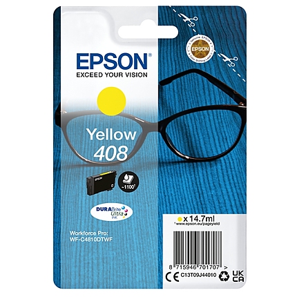 Epson 408 Spectacles DURABrite Ultra Single Yellow Ink