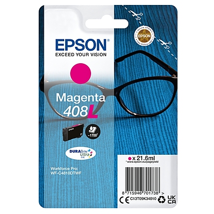 Epson 408L Spectacles DURABrite Ultra Single Magenta Ink