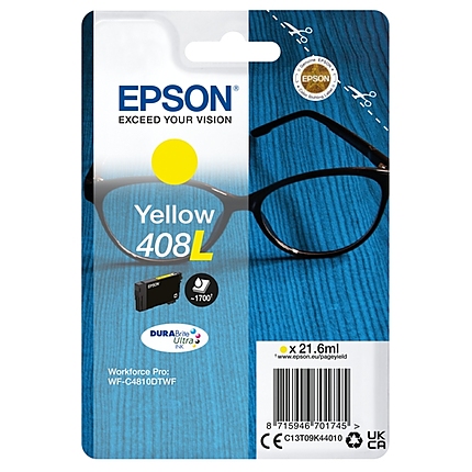 Epson 408L Spectacles DURABrite Ultra Single Yellow Ink