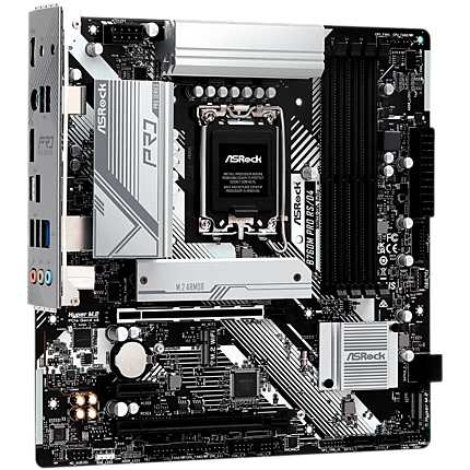 ASROCK MB Desktop B760M Pro RS (S1700, 4x DDR5, 1x PCIe 5.0 x16, 1x PCIe 3.0 x16, 1x PCIe 3.0 x1, 3x Hyper M.2 PCIe Gen4x4, 4x SATA3, 2x USB-C, 5x USB 3.2, 6x USB 2.0, 1xRJ-45 2.5GB, 1x HDMI, 1x DP, micro ATX.