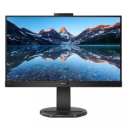 Philips 243B9H, 23.8" IPS WLED, 1920x1080@75Hz, 4ms GtG, 250cd/m2, 1000:1, DCR 50M:1, Adaptive Sync, FlickerFree, Low Blue Mode, 2Wx2, 2.0MP FHD Cam with mic, Tilt, Height Adjust, Pivot, Swivel, D-SUB, HDMI, DP, USB hub