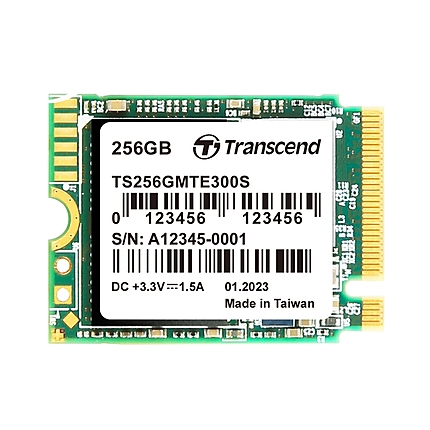 Transcend 256GB, M.2 2230, PCIe Gen3x4, NVMe, 3D TLC, DRAM-less