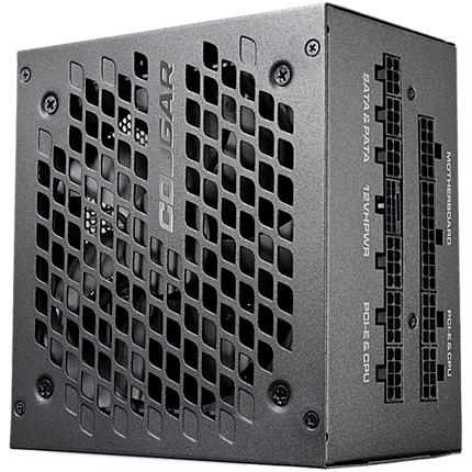 COUGAR GEX X2 1000, 1000W, 80 Plus GOLD, PCIE 5.0, ATX 3.0, Fully Modular Power Supply Unit, Strong Safeguards: OCP, OPP, OVP, UVP, SCP & OTP, 120mm HDB Fan, 100% Japanese Capacitors, Zero Noise Mode, Dimensions: 140x150x86(mm), 10Y Warranty