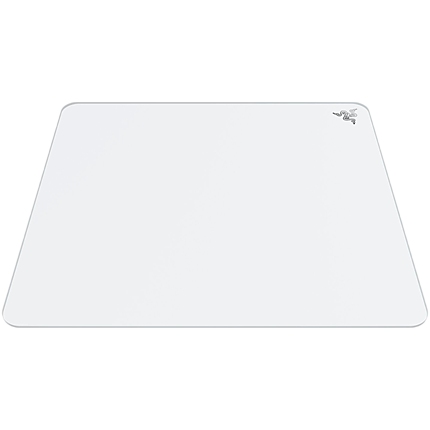 Razer Atlas - White, Glass gaming mousepad, Length: 450 mm, Width: 400 mm, Thick: 5 mm, Tempered glass, Anti-slip rubber base