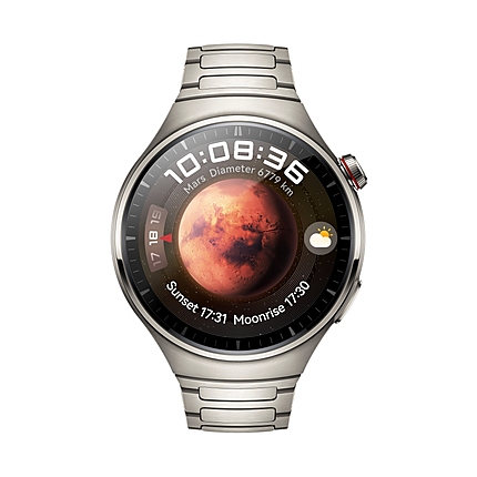 Huawei Watch 4 Pro, Medes-L19M, 1.5", Amoled, 466x466, PPI 310, 2G, e-sim, Dual - band GNSS, BT5.2 BR+BLE, 5ATM, 780mAh, Titanium