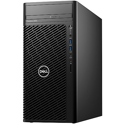 Dell Precision 3660 Tower, Intel Core i7-12700 (25MB, 12C, 2.1GHz to 4.9GHz, 65W, TDP), 16GB (2x8GB) DDR5 4400MHz UDIMM, M.2 512GB PCIe, Intel UHD 770, DVD+/-RW, TPM, Mouse + BG KBD, Win 11 Pro, 3Y ProSupport and onsite