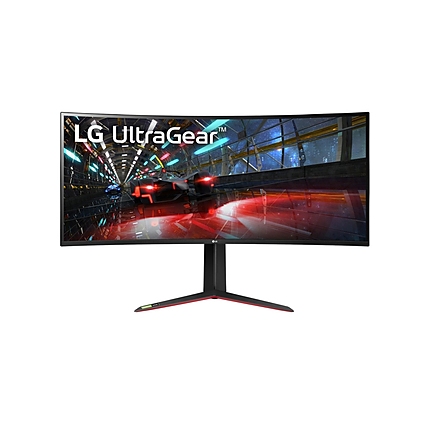 LG 38GN950P-B, 37.5" Ultragear Nano IPS 1ms, 21:9 Curved Gaming QHD+ (3840x1600), 160Hz, 1000:1, 450 cd/m2, 1000:1, DCI-P3 98%, AMD FreeSync, NVIDIA G-Sync, HDR 600, Sphere Lighting 2.0, USB Down/Up-stream, HDMI, DisplayPort, Tilt/Height, Black