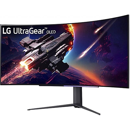 Монитор LG UltraGear 45GR95QE-B - 45 inch OLED Curved WQHD (3440 x 1440), 240Hz, 0.3ms, G-SYNC Compatible, FreeSync