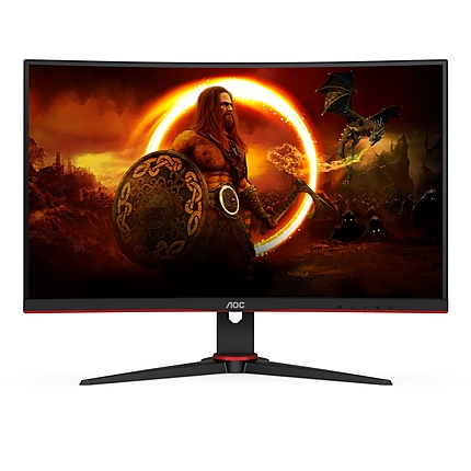 AOC C27G2E/BK, 27" Curved 1500R VA WLED, 1920x1080@165Hz, 4ms GtG, 1ms MPRT, 250cd m/2, 4000:1, DCR 80M:1, Adaptive Sync, FlickerFree, Low Blue Light, Tilt, D-SUB, 2xHDMI, DP