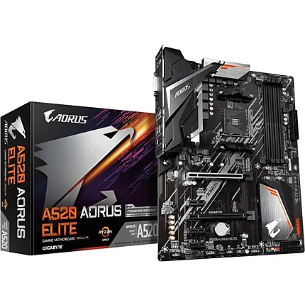 Дънна платка GIGABYTE A520 AORUS ELITE, AM4, ATX, DDR4