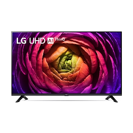 LG 55UR73003LA, 55" 4K UltraHD TV 4K (3840 x 2160), DVB-T2/C/S2, webOS Smart TV, Game Optimizer , ThinQ AI, Processor a5 Gen6, WiFi 802.11ac, HDR10 PRO, 4K Upscaling, HDMI, CI, LAN, USB, 2 Pole Stand, Black