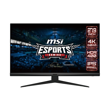 MSI G281UV, 27.9", 4K IPS Panel, 3840x2160, HDR400 10 bits, FreeSync, Anti-glare, Night Vision, Anti-Flicker, Less Blue Light, 1000:1, DP(1.2a), 2x HDMI (2.0b), Earphone out, TILT, FLAT, VESA 100, Frameless, 9S6-3CC81Q-0233