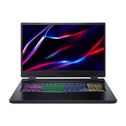 Acer Nitro 5, AN517-55-70WH, Core i7-12700H(3.50GHz up to 4.70GHz, 24MB), 17.3” QHD (2560x1440) IPS, 165Hz, 16GB DDR5 (1 slot free), 1024GB PCIe SSD, RTX 4060 8GB GDDR6, Wi-Fi 6ax, BT 5.1, HD Mic&Cam, RGB Backlit KB, Linux, Black