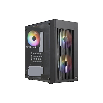 AeroCool кутия Case mATX - Hexform-G-BK-v2 - 3 fans included