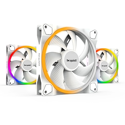 be quiet! комплект вентилатори Fan Pack 3-in-1 3 x 140mm - LIGHT WINGS White 140mm PWM Triple-Pack