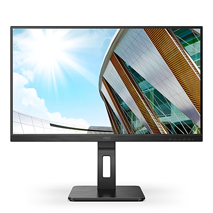 AOC Q27P2Q, 27" IPS WLED, 2560x1440@75Hz, 4ms GtG, 300cd m2, 1000:1, DCR 50M:1, FlickerFree, Low Blue Light, 2Wx2, Tilt, Height Adjust, Pivot, Swivel, D-SUB, HDMI, DP, USB hub