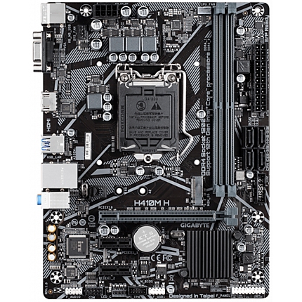 Дънна платка GIGABYTE H410M-H V3, Socket 1200 (400 Series), 2 x DDR4