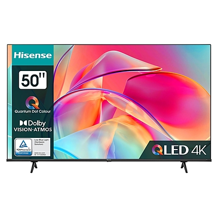 Hisense 50" E7KQ, 4K Ultra HD 3840x2160, QLED, Quantum Dot, HDR 10+, HLG, Dolby Vision, DTS Virtual X, Smart TV, WiFi 5GHz, WiFi Direct, BT, Anyview Cast, 3xHDMI, 2xUSB, LAN, CI+, DVB-T2/C/S2, Black