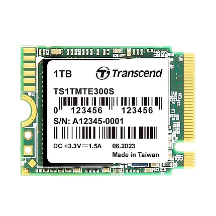 Transcend 1TB, M.2 2230, PCIe Gen3x4, NVMe, 3D TLC, DRAM-less