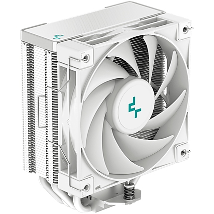 DeepCool AK400 WH, CPU Air Cooler, 1x120mm PWM Fan, TDP 220W, 4 Heatpipes, White, Intel LGA1700/1200/115x, AMD AM5/AM4, 127Г—97Г—155 mm(LГ—WГ—H), 3 Year Warranty